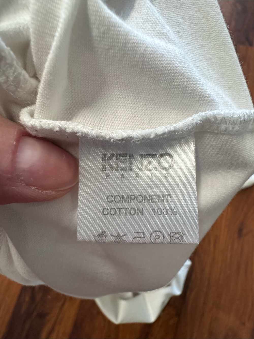 Kenzo Paris White Multicolor Graphic Logo Tee Small - Picture 4 of 8
